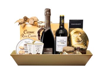 Cadou Craciun Corporate cu Spumant Bortolin si Vin Bordeaux